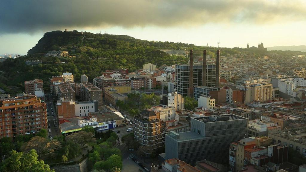 Vista aérea del barrio del Poble-sec / AYUNTAMIENTO DE BARCELONA