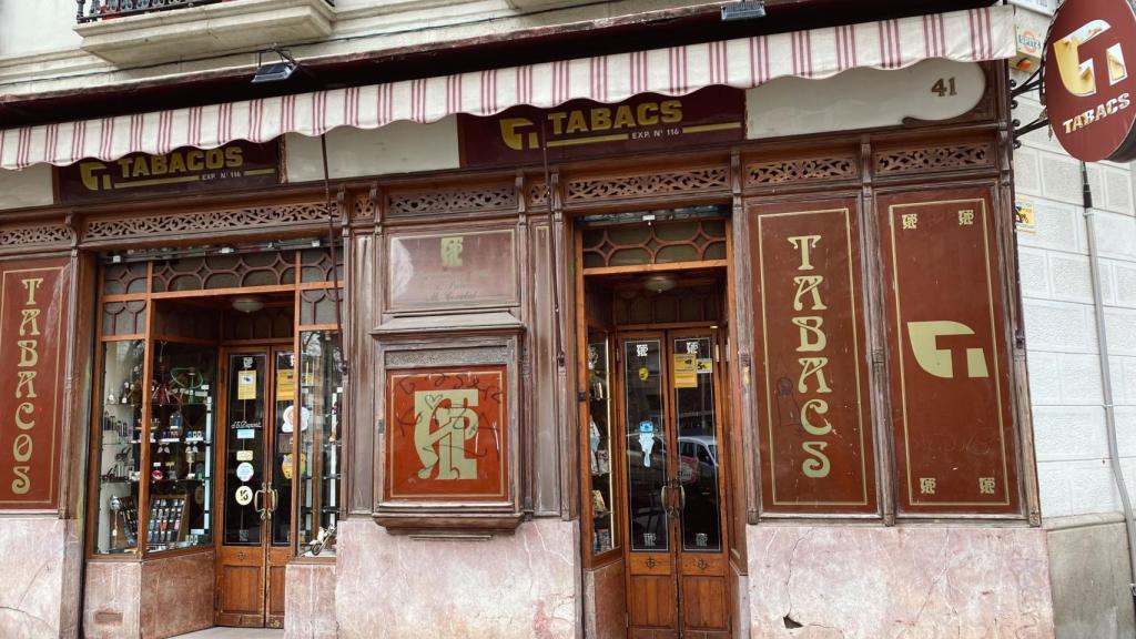 Exterior del Estanco Palau, de 1888