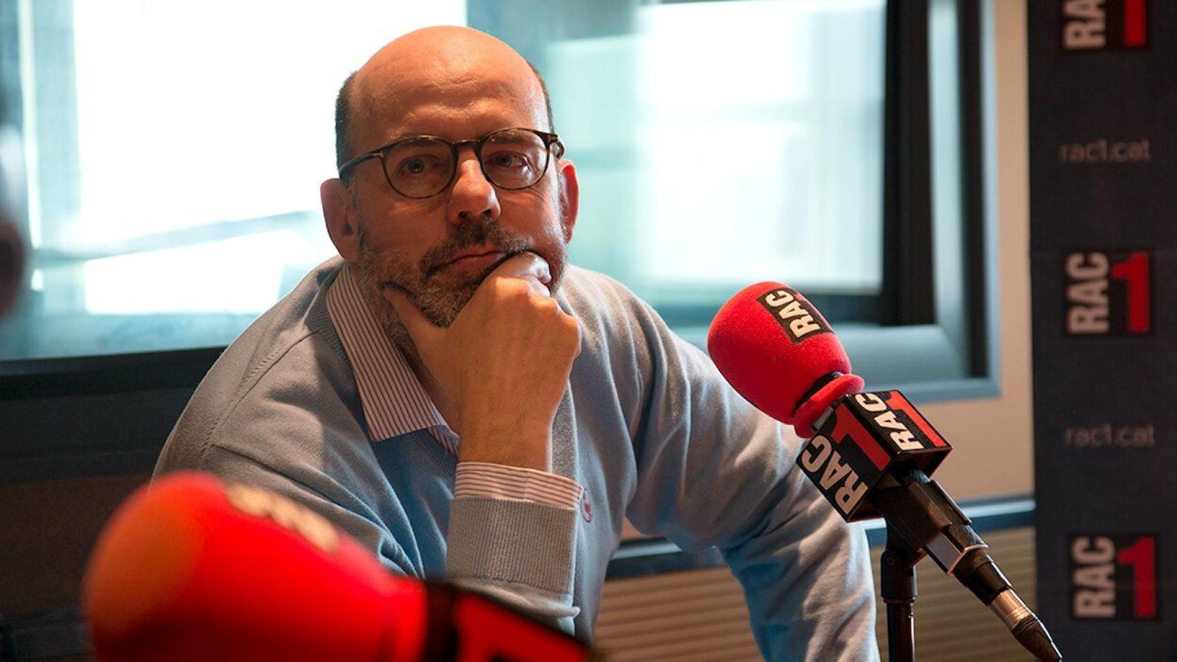 Jordi Basté en uno de los estudios de RAC1 / ARCHIVO