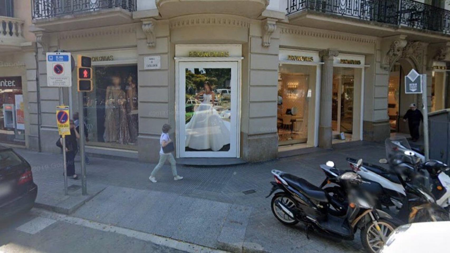 La tienda de Pronovias en la rambla de Catalunya / GOOGLE STREET VIEW