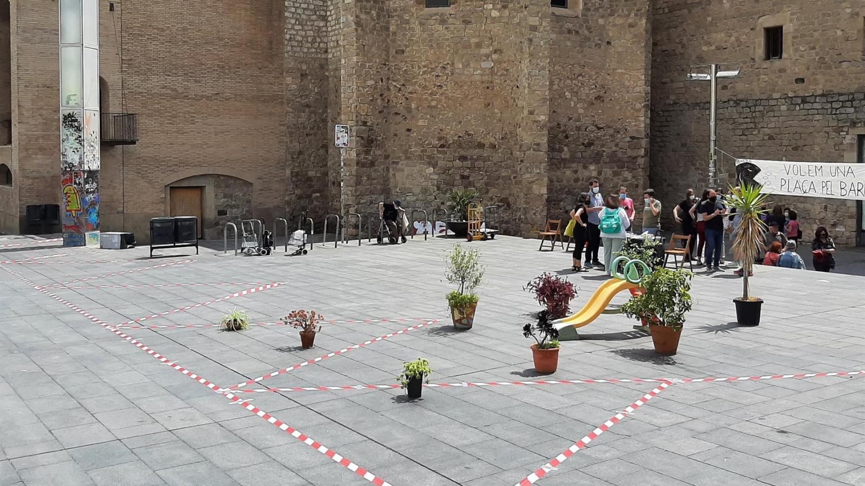 Vecinos del Raval delimitan el espacio que se perdería con la ampliación del Macba / XARXA VEÏNAL RAVAL