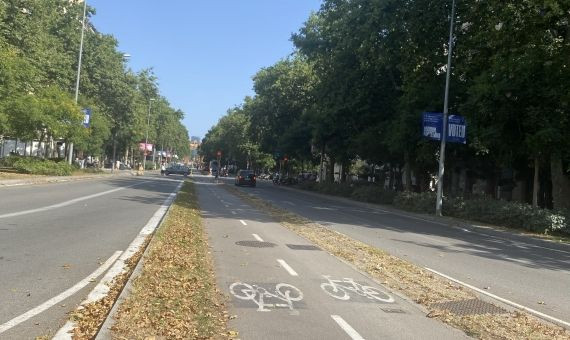Carril bici del paseo de Sant Joan / METRÓPOLI
