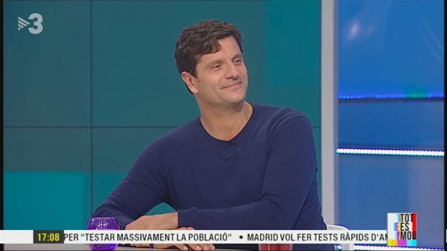 Joel Joan en una entrevista en televisión / TV3