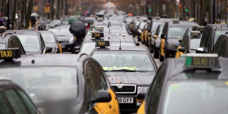Huelga de taxis en Barcelona / EFE