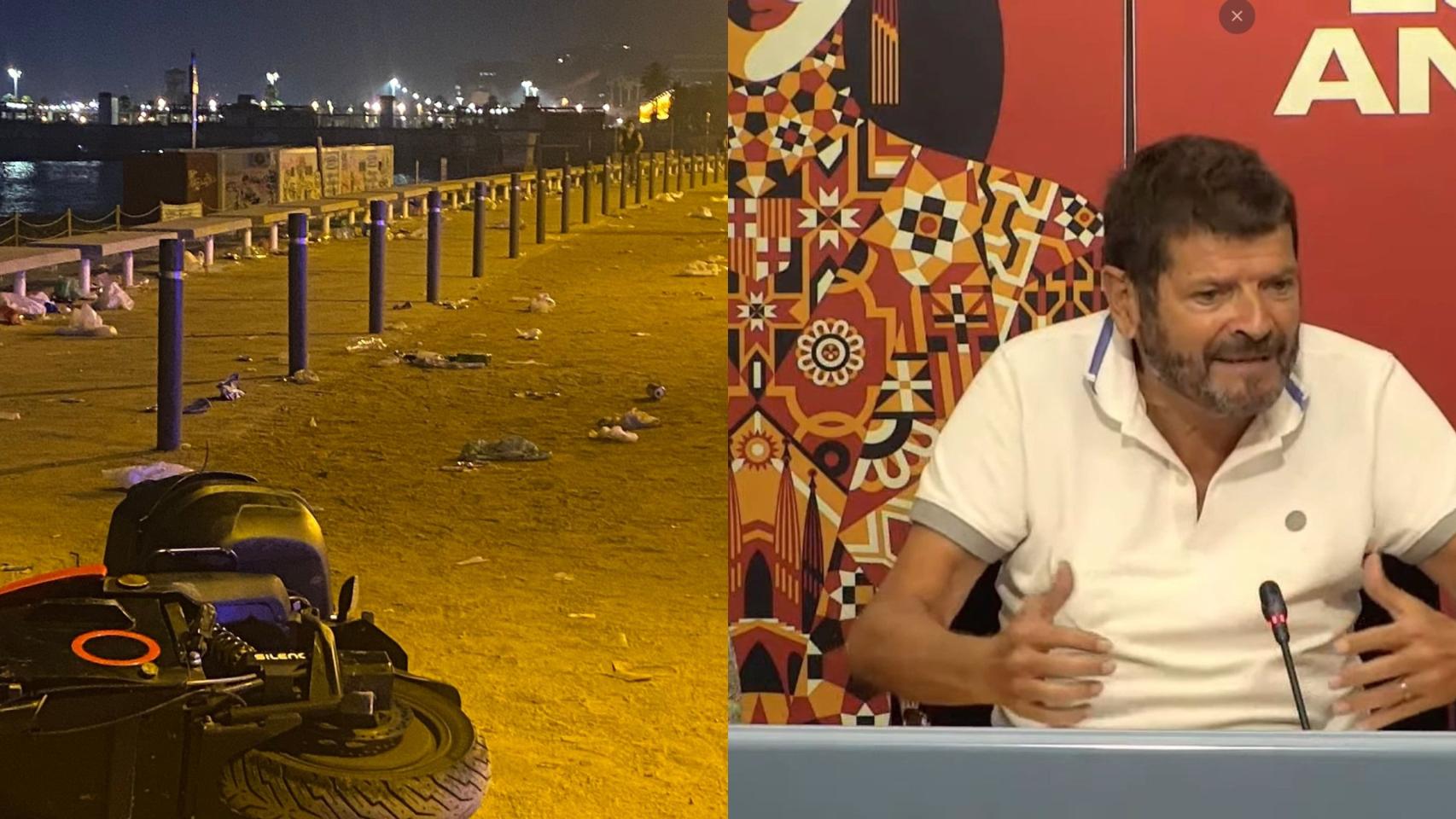 Batlle asegura que en el macrobotellón de este sábado no ha habido incidentes graves / METRÓPOLI