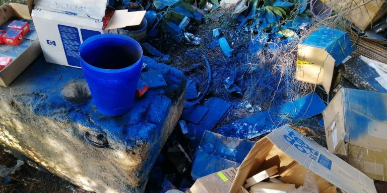 Una parte de los vertidos de Esplugues / MOSSOS