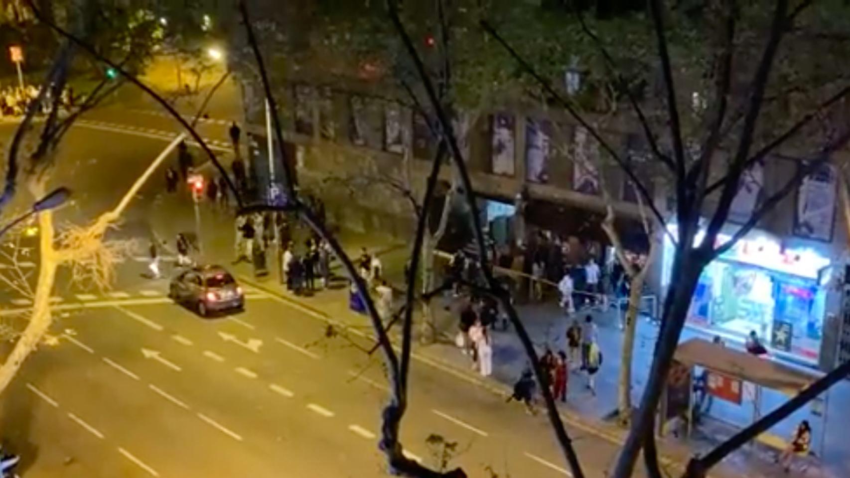 Alrededores de la discoteca The Bunker del Eixample, donde se generan molestias vecinales / TWITTER