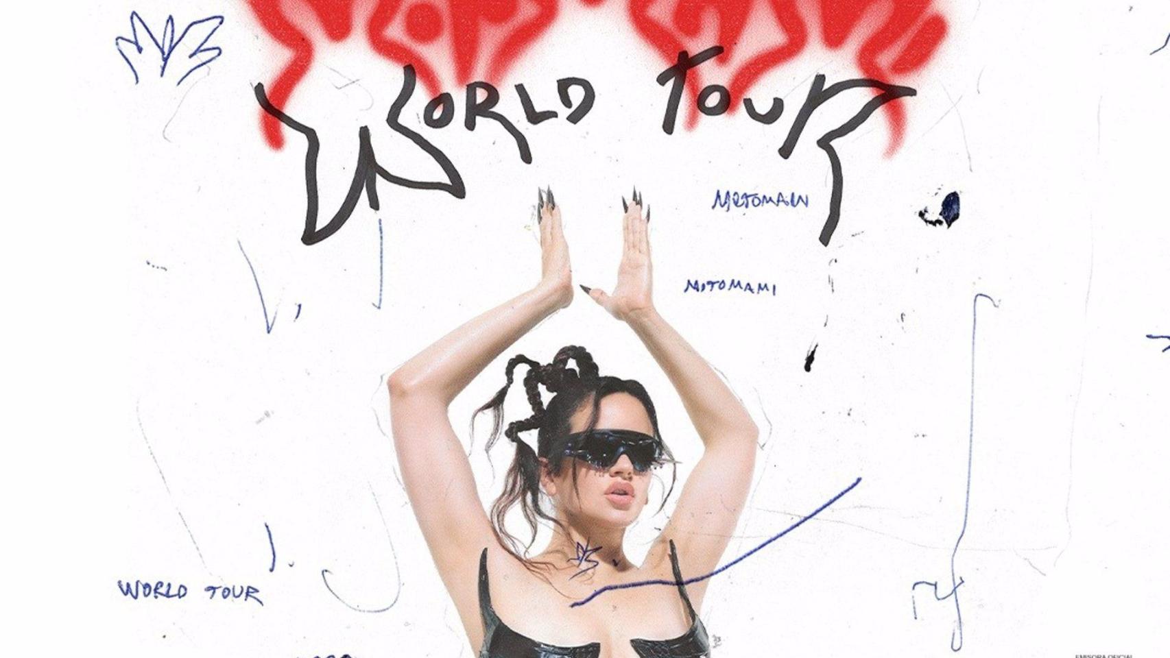 Imagen promocional de la gira internacional anunciada por la artista Rosalía / LIVE NATION