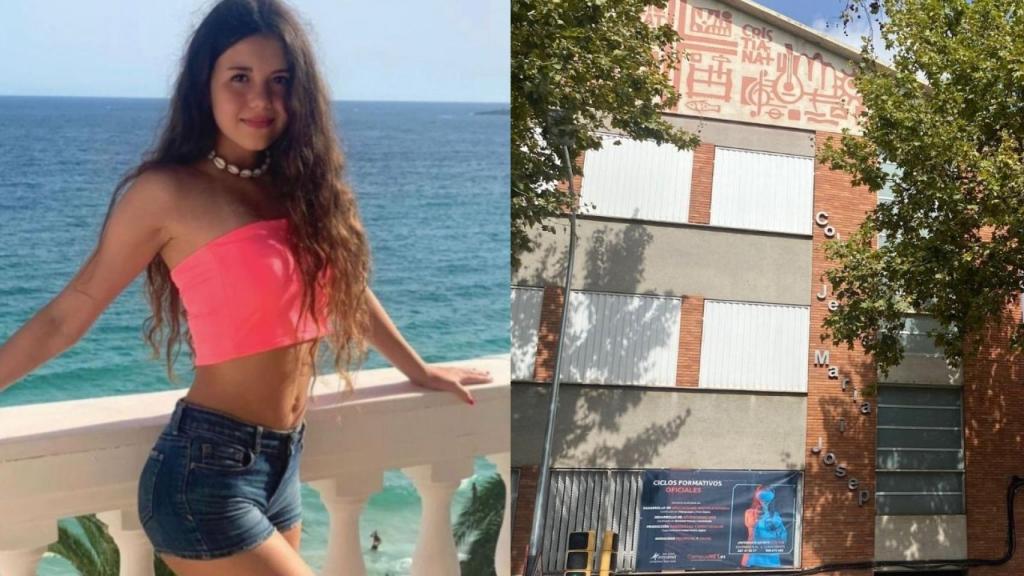 Fotomontaje de Kira y el exterior del Manyanet Sant Andreu / METRÓPOLI