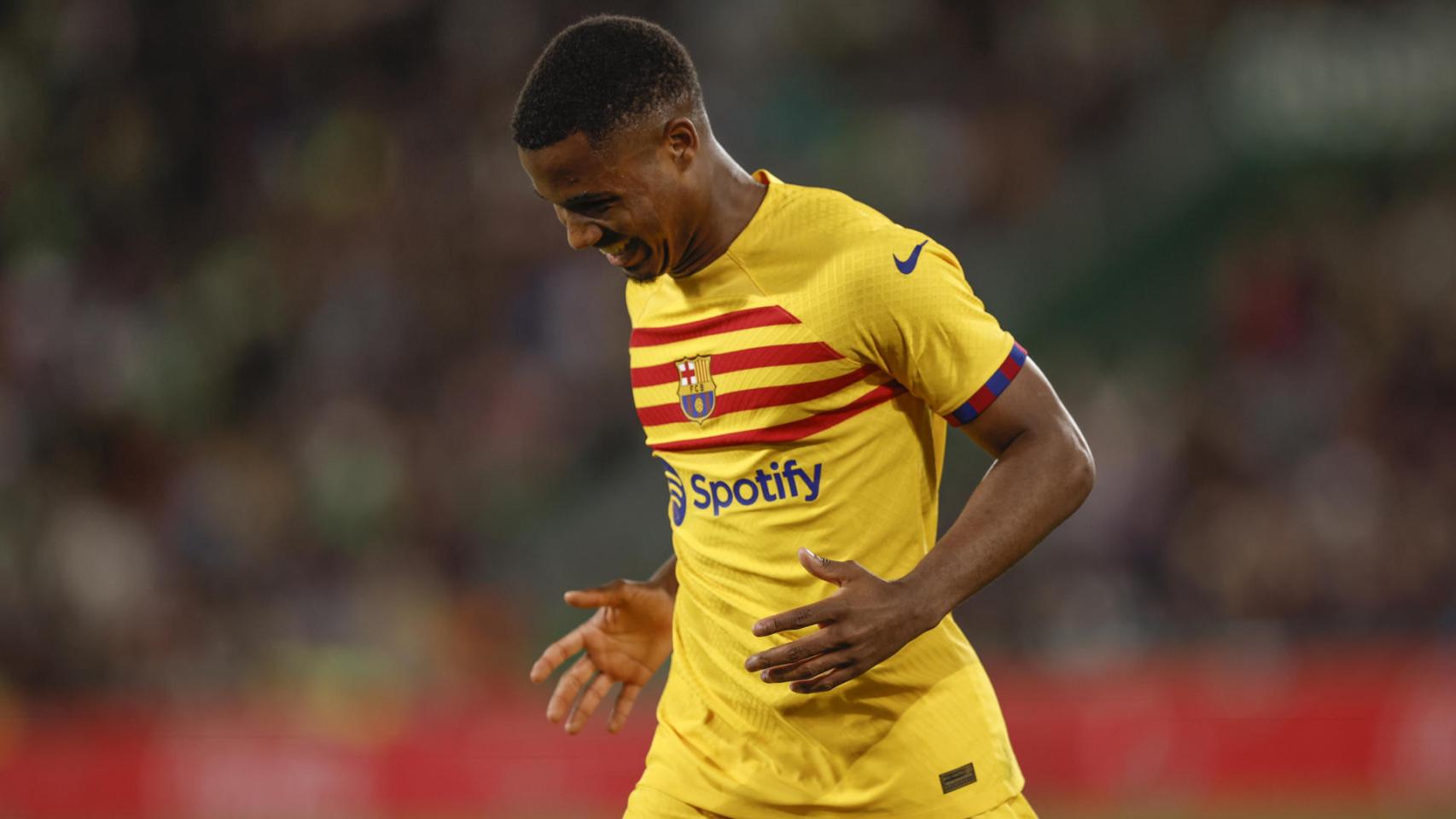 Ansu Fati festeja su gol al Elche