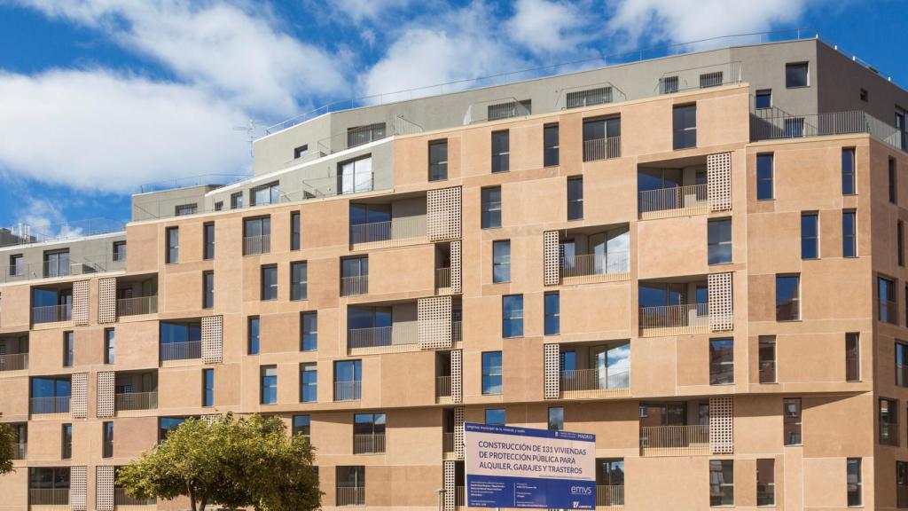 Una promoción de vivienda social en la ciudad de Madrid
