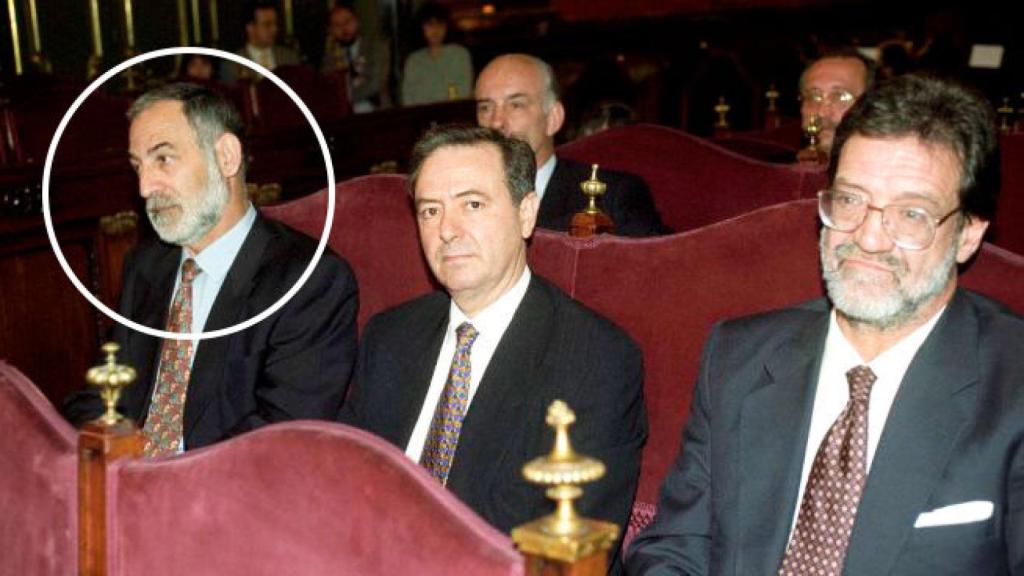 Francisco Álvarez, Julián Sancristóbal y Ricardo García Damborenea, en el proceso de los GAL