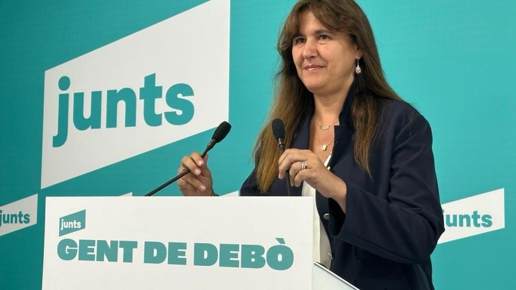 La presidenta de Junts, Laura Borràs