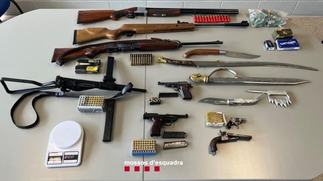 Armas halladas en Vilafant (Girona)