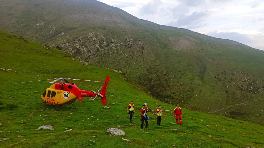 Imagen de archivo de un rescate de los bomberos de la Generalitat