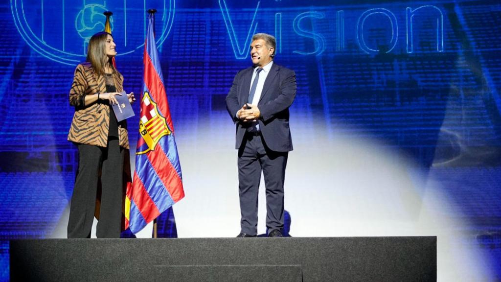 Laporta inaugura Barça Vision al nou museu temporal