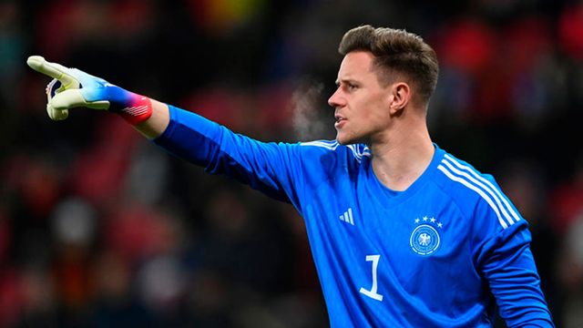 Marc-André ter Stegen, durante un partido con la selección de Alemania / REDES
