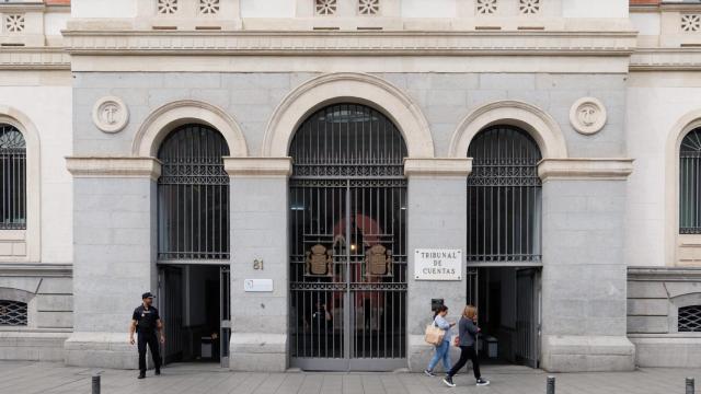 Fachada del Tribunal de Cuentas, a 22 de mayo de 2023, en Madrid (España)