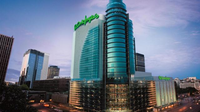 Edificio de El Corte Inglés en el madrileño Paseo de La Castellana
