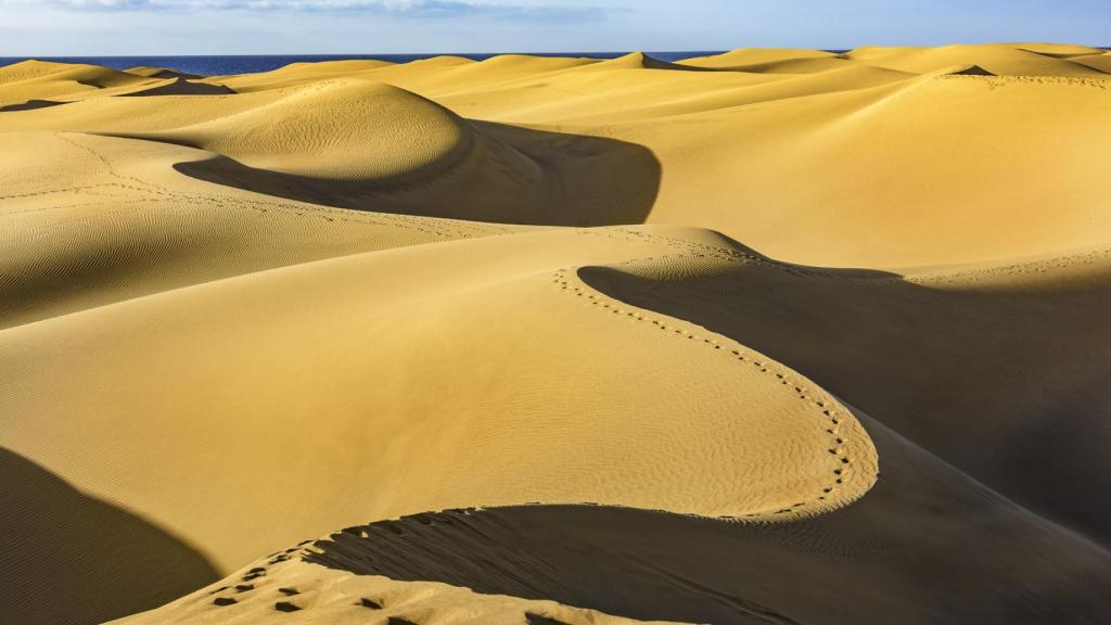 Imponentes vistas de las Dunas de Maspalomas