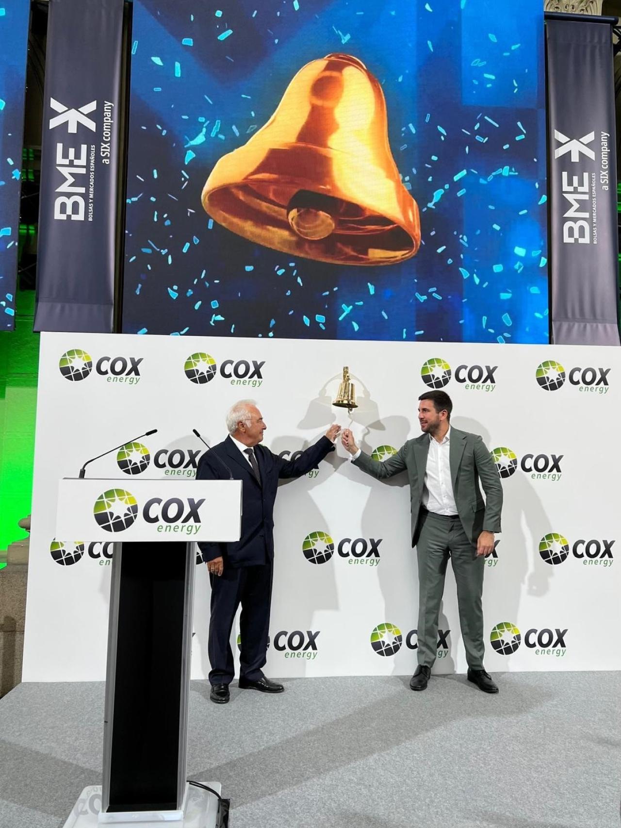 Alberto Zardoya, accionista de Cox Energy, i Enrique Riquelme, president i fundador de Cox Energy