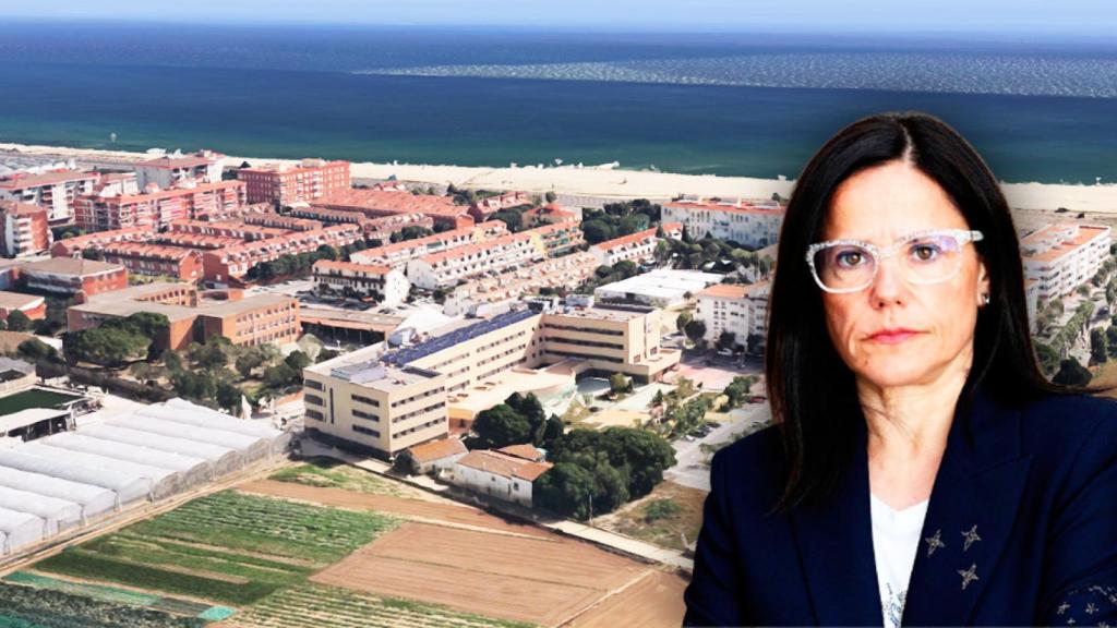 Vista aérea de Ca n'Amell, de Premià de Mar, y Cinta Pascual