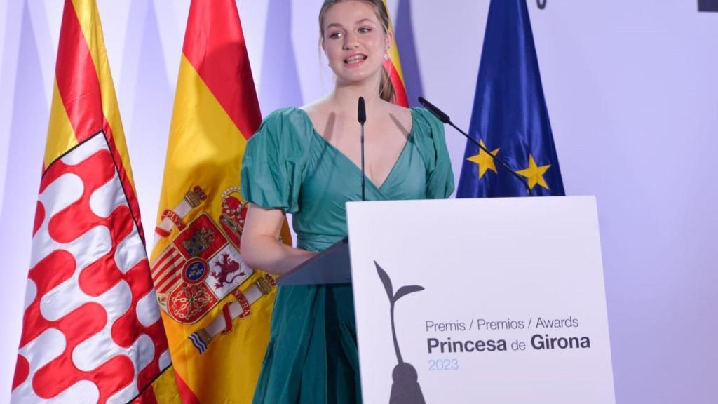 La princesa durante su discurso