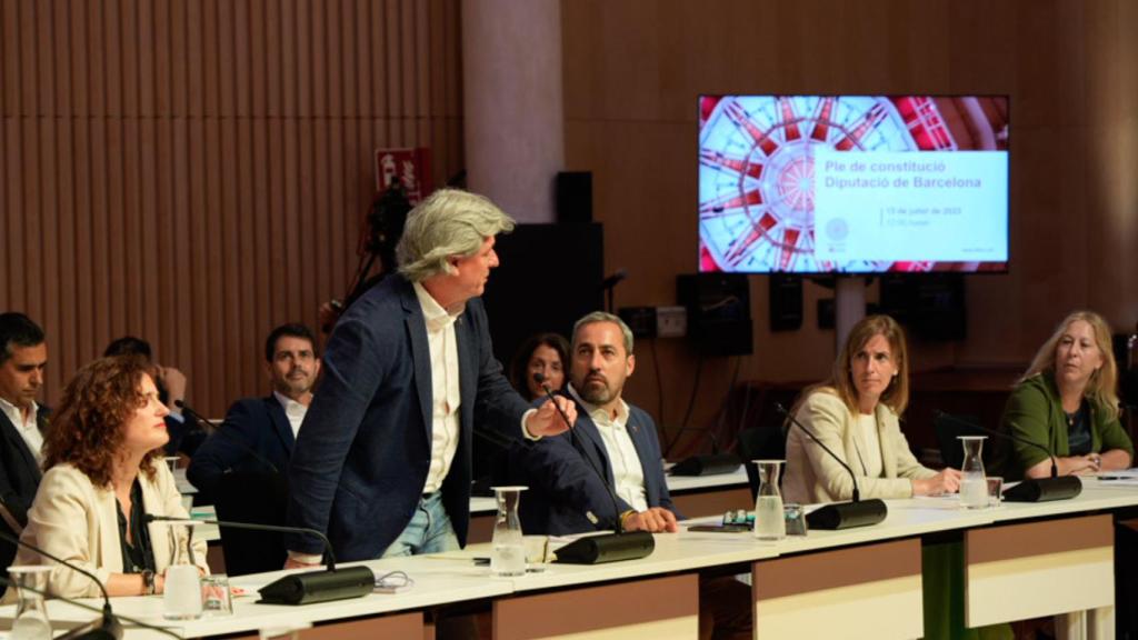 Dionís Guitart (ERC) en la constitución de la Diputación de Barcelona