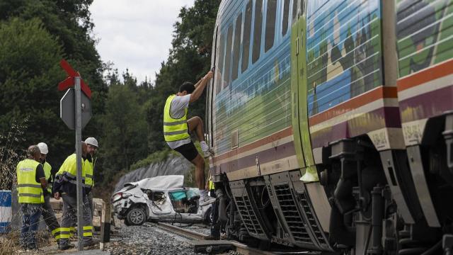 Accidente entre un tren y un vehículo