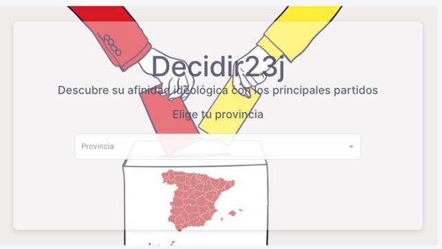 La app Decidir23J ayuda a decidir el voto de cara a las elecciones generales