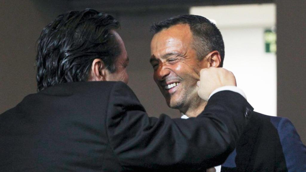 Jorge Mendes, durante un acto como representante de jugadores