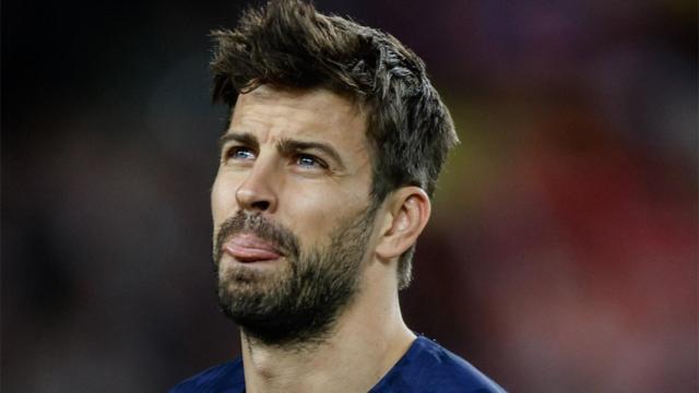 Gerard Piqué, después de un partido con el FC Barcelona