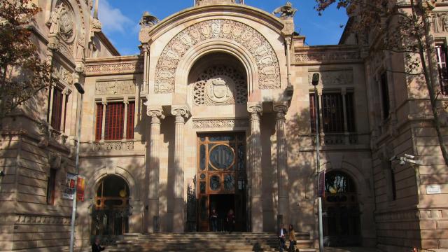 Fachada del Palau de Justícia, sede del Tribunal Superior de Justicia de Catalunya (TSJC) y de la Audiencia de Barcelona