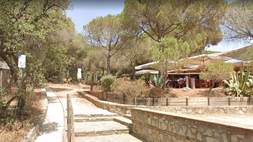 Una zona del parque forestal de Mataró