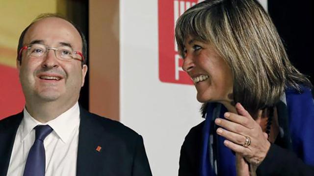 Miquel Iceta y Nuria Marín