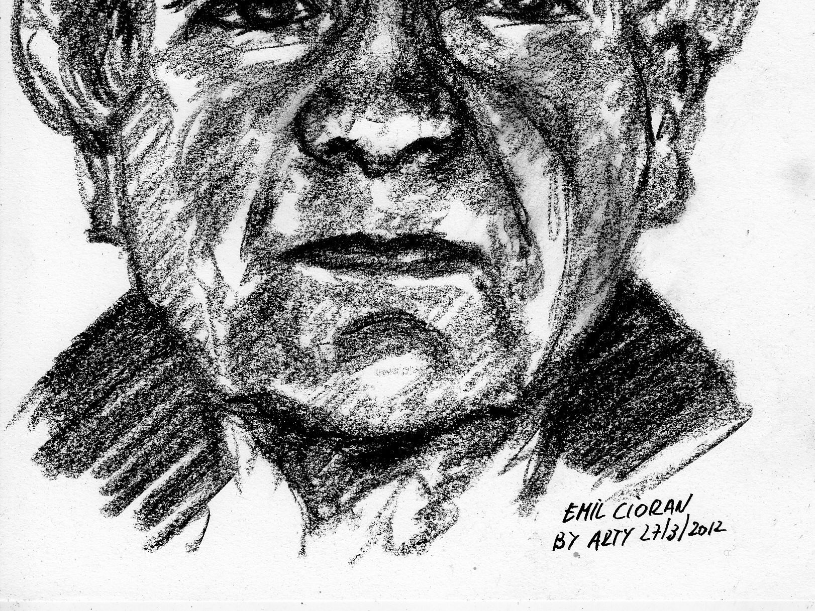 Emil Cioran by Arty 27/3/2012 / WIKIPEDIA