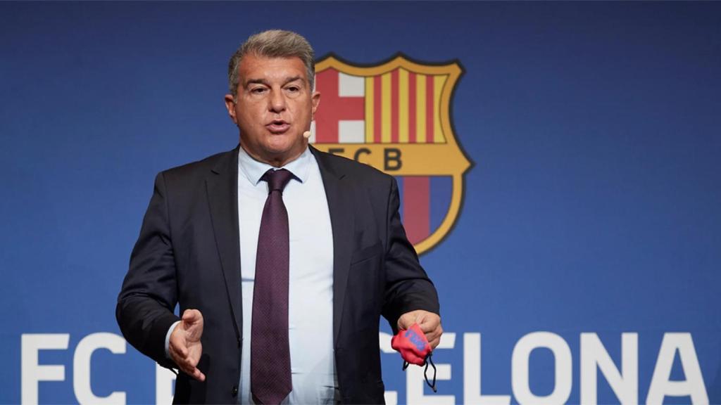 Joan Laporta, compareciendo en un acto con el FC Barcelona / REDES