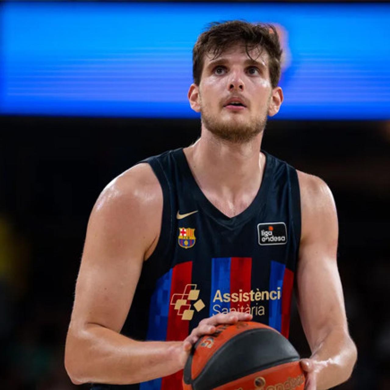 Sergi Martínez, en un partit del Barça de bàsquet
