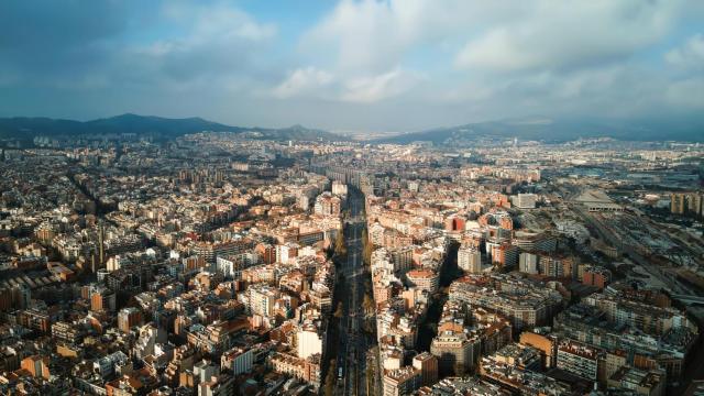 Vista aérea de Barcelona