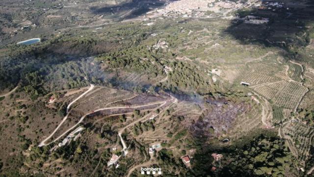 Incendio en Selva del Camp