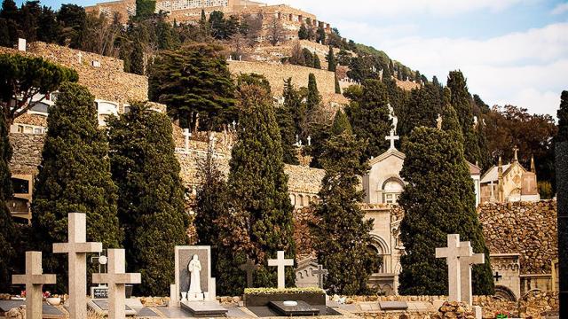 Imagen del Cementerio de Montjuïc, el más afectado por el saqueo de tumbas