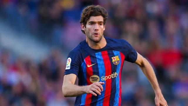 Marcos Alonso, durante un partido con el FC Barcelona / REDES