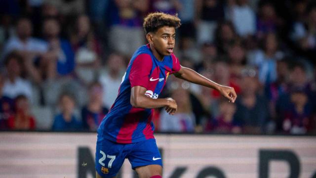 Lamine Yamal, en el Trofeo Joan Gamper con el Barça
