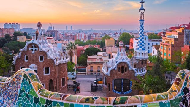 El Park Güell en Barcelona