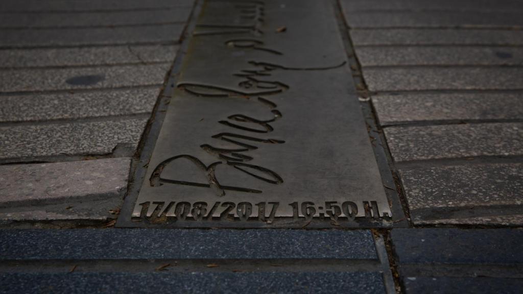 Memorial de la Rambla que rinde homenaje a las víctimas del 17A, a 4 de agosto de 2022, en Barcelona
