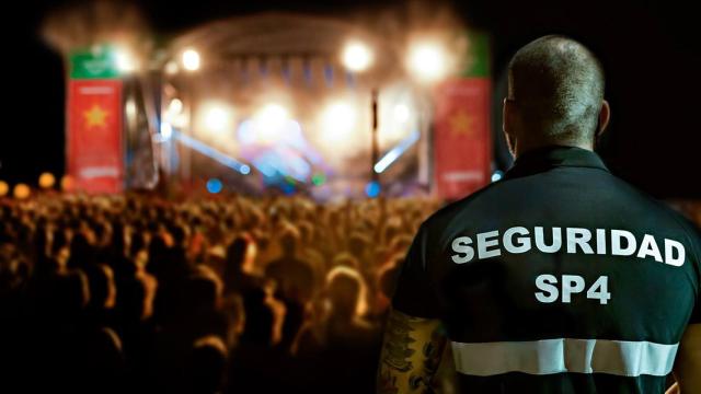 Imagen de un trabajador de la empresa de seguridad SP4, actualmente en concurso