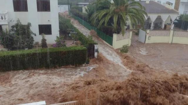 Imagen de los efectos de la DANA en Alcanar