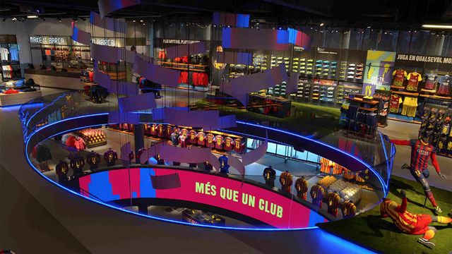 Imagen de archivo de la tienda oficial del FC Barcelona