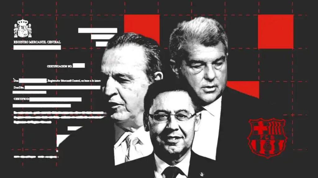 Muntatge sobre el 'cas Negreira' amb Laporta i Bartomeu