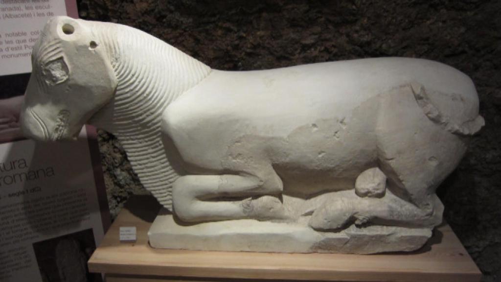 La escultura íbera decomisada por la Policía Nacional en un museo de Tarragona